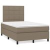 vidaXL &Kappa;&rho;&epsilon;&beta;ά&tau;&iota; Boxspring &mu;&epsilon; &Sigma;&tau;&rho;ώ&mu;&alpha; Taupe 120x200 &epsilon;&kappa;. &Upsilon;&phi;&alpha;&sigma;&mu;ά&tau;&iota;&nu;&omicron;