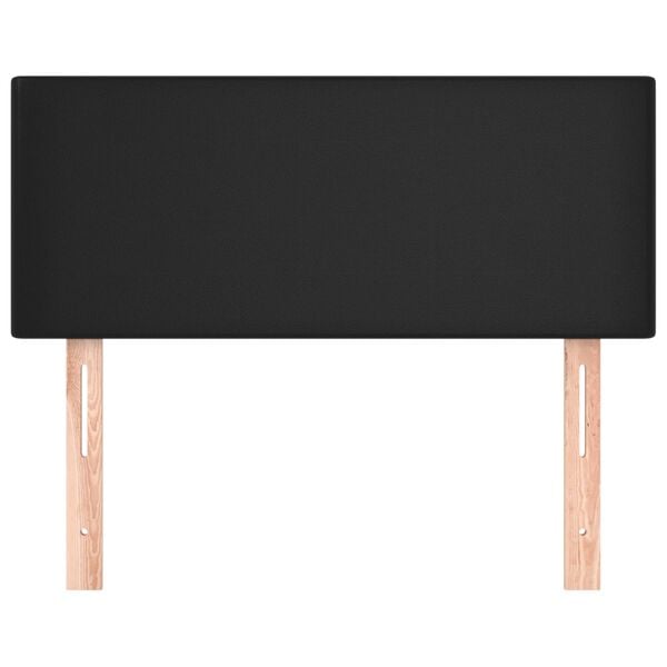 vidaXL Κεφαλάρι Κρεβατιού Μαύρο 90x5x78/88 εκ. από Συνθετικό Δέρμα