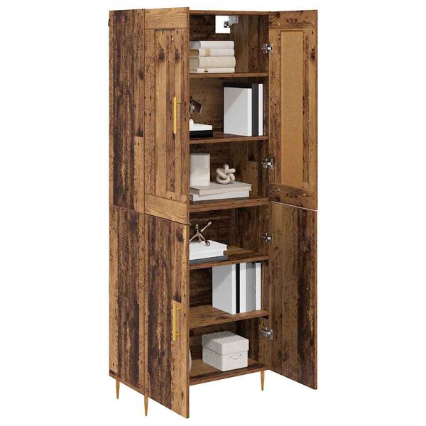 vidaXL Highboard &Pi;&alpha;&lambda;&iota;ό &Xi;ύ&lambda;&omicron; 69,5 x 34 x 180 &epsilon;&kappa;. &Epsilon;&pi;&epsilon;&xi;&epsilon;&rho;&gamma;&alpha;&sigma;&mu;έ&nu;&omicron; &xi;ύ&lambda;&omicron;