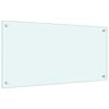 vidaXL Πλάτες Κουζίνας 2 τεμ. Λευκές 80x40 εκ. από Ψημένο Γυαλί