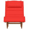 vidaXL Ξαπλώστρα 2 pcs Καφέ 60 x 154 x 74εκ Μασίφ ξύλο ακακίας