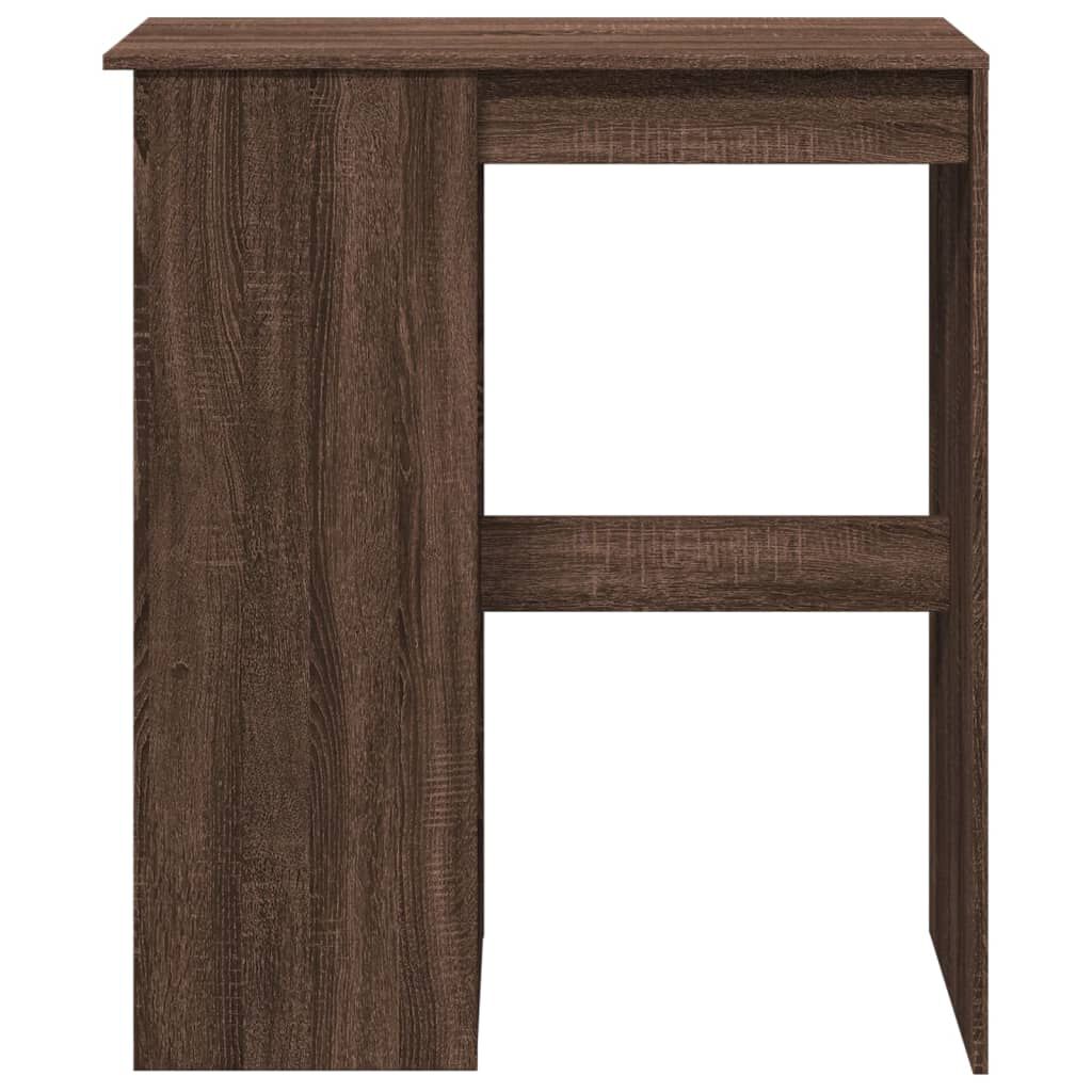 vidaXL Τραπέζι Μπαρ με Ράγες Καφέ Δρυς 90x47,5x103,5 εκ. Επεξεργ. Ξύλο