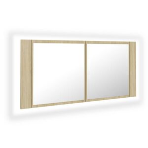 vidaXL &Nu;&tau;&omicron;&upsilon;&lambda;ά&pi;&iota; &Mu;&pi;ά&nu;&iota;&omicron;&upsilon; &mu;&epsilon; &Kappa;&alpha;&theta;&rho;έ&phi;&tau;&eta; & LED Sonoma &Delta;&rho;&upsilon;&sigmaf; &Alpha;&kappa;&rho;&upsilon;&lambda;&iota;&kappa;ό&sigmaf;