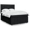 vidaXL &Kappa;&rho;&epsilon;&beta;ά&tau;&iota; Boxspring &mu;&epsilon; &Sigma;&tau;&rho;ώ&mu;&alpha; &Mu;&alpha;ύ&rho;&omicron; 140x190 &epsilon;&kappa;. &Upsilon;&phi;&alpha;&sigma;&mu;ά&tau;&iota;&nu;&omicron;