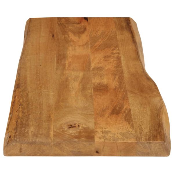 vidaXL Επιφάνεια Τραπεζιού 110x40x3,8 εκ. Live Edge Μασίφ Ξύλο Μάνγκο