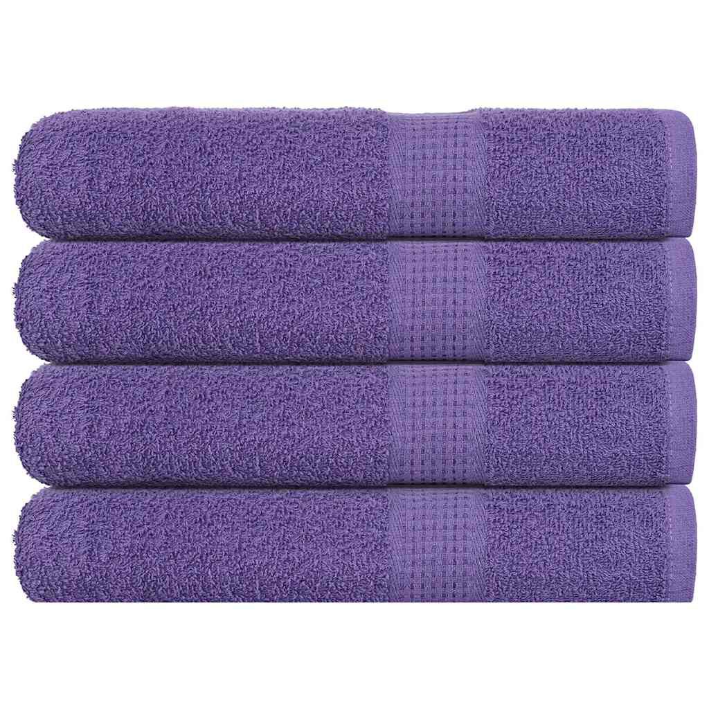 vidaXL Πετσέτες Σάουνας 4Τεμ. Μοβ 80x200 εκ. 360 γρ/μ² 100% Βαμβ.