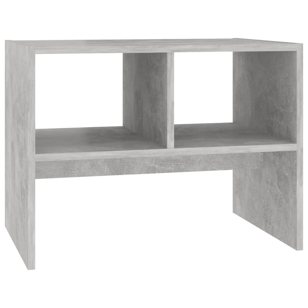 vidaXL Τραπέζι Βοηθητικό Γκρι Σκυροδέματος 60x40x45 εκ. Επεξ. Ξύλο
