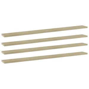 vidaXL &Rho;ά&phi;&iota;&alpha; &Beta;&iota;&beta;&lambda;&iota;&omicron;&theta;ή&kappa;&eta;&sigmaf; 4 &tau;&epsilon;&mu;. Sonoma &Delta;&rho;&upsilon;&sigmaf; 100x10x1,5 &epsilon;&kappa;. &Mu;&omicron;&rho;&iota;&omicron;&sigma;&alpha;&nu;ί&delta;&alpha;
