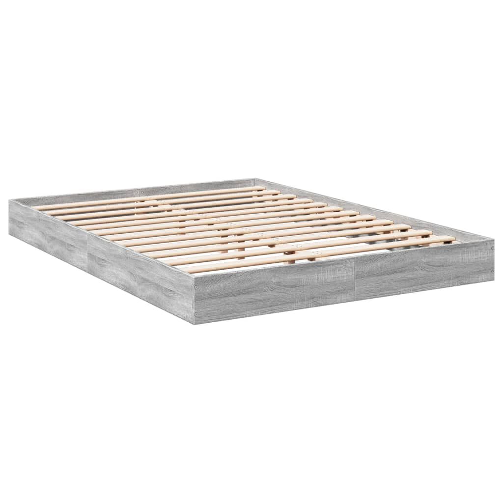 vidaXL Πλαίσιο Κρεβατιού Γκρι Sonoma 120x200 εκ. Επεξεργασμένο Ξύλο
