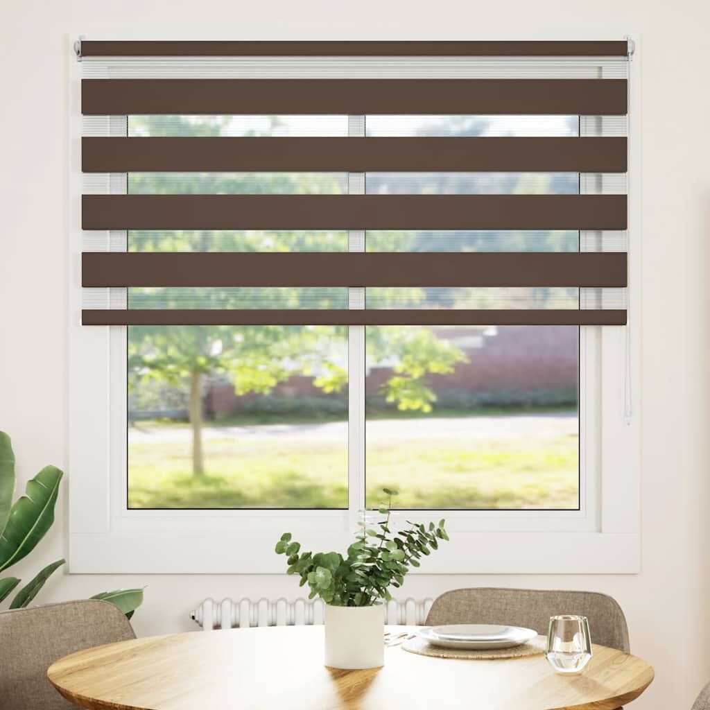 Σύστημα Σκίασης Ρόλερ Zebra Καφέ 140 x 175 εκ.