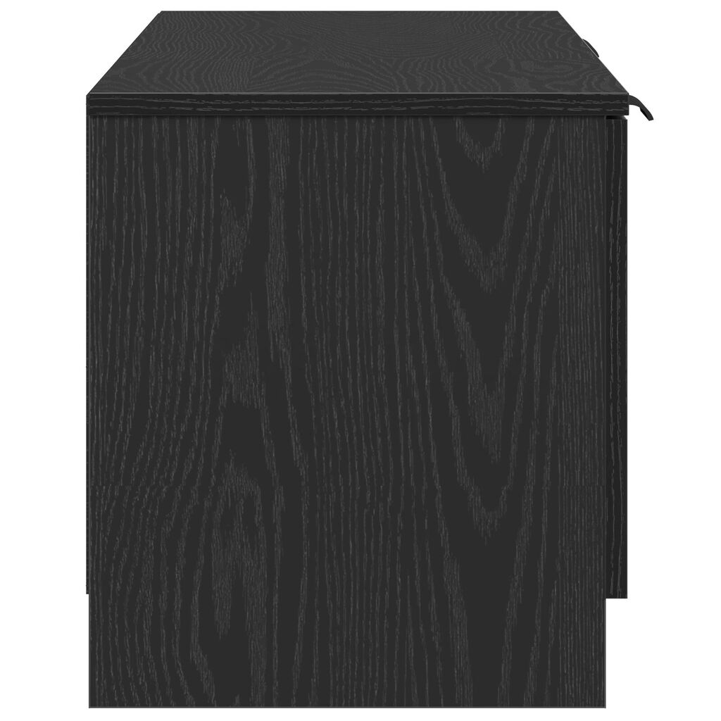 vidaXL Ντουλάπι τηλεόρασης - Μαύρη δρυς - 140x35x40 εκ. - Φτιαγμένο από επεξεργασμένο ξύλο