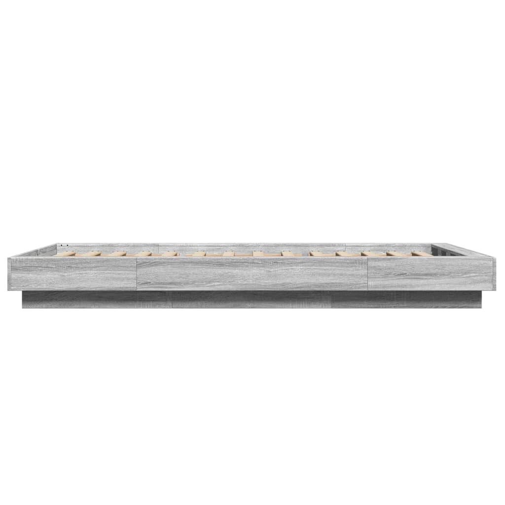 vidaXL Πλαίσιο Κρεβατιού Γκρι Sonoma 90x200 εκ. Επεξεργασμένο Ξύλο