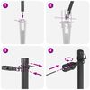 vidaXL Πό posts φράχτη 13 pcs Γκρι Ø32mm 120 εκ Γαλβανισμένος χάλυβας