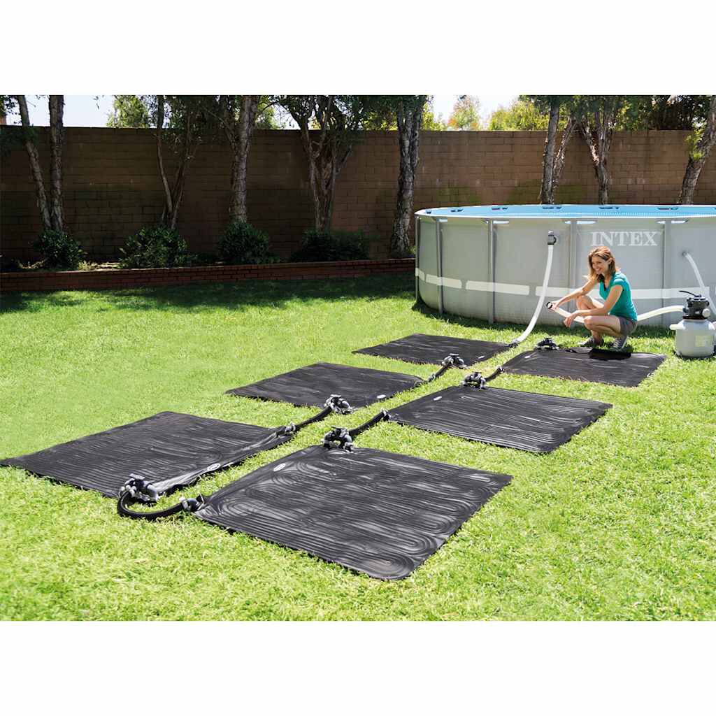 Intex Χαλάκι Ηλιακής Θέρμανσης Μαύρο 1,2 x 1,2 μ. από PVC 28685