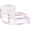 vidaXL &Kappa;&rho;&epsilon;&beta;ά&tau;&iota; Boxspring &mu;&epsilon; &Sigma;&tau;&rho;ώ&mu;&alpha; &Sigma;&kappa;&omicron;ύ&rho;&omicron; &Mu;&pi;&lambda;&epsilon; 140x190 &epsilon;&kappa;. &Beta;&epsilon;&lambda;&omicron;ύ&delta;&iota;&nu;&omicron;