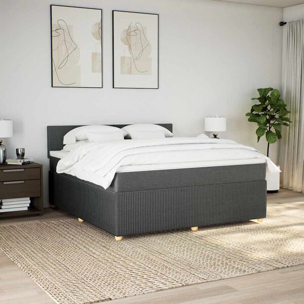 vidaXL &Kappa;&rho;&epsilon;&beta;ά&tau;&iota; Boxspring &mu;&epsilon; &Sigma;&tau;&rho;ώ&mu;&alpha; &Sigma;&kappa;&omicron;ύ&rho;&omicron; &Gamma;&kappa;&rho;&iota; 180x200 &epsilon;&kappa; &Upsilon;&phi;&alpha;&sigma;&mu;ά&tau;&iota;&nu;