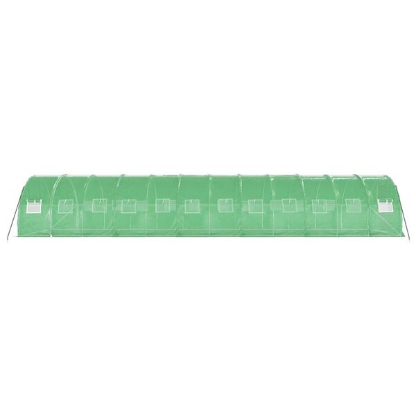 vidaXL Θερμοκήπιο Πράσινο 36 μ² 12 x 3 x 2 μ. με Ατσάλινο Πλαίσιο
