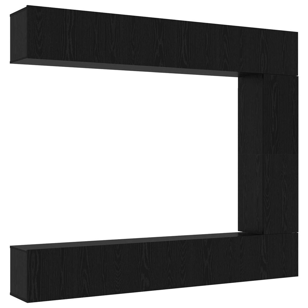 vidaXL Σετ επίπλου τηλεόρασης 5 pcs Μαύρη δρυς 100 x 30 x 30 cm