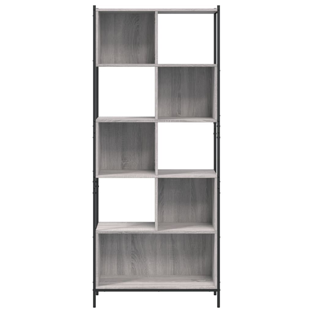 vidaXL Βιβλιοθήκη Γκρι Sonoma 72 x 28 x 172 εκ. από Επεξεργασμένο Ξύλο