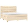 vidaXL &Kappa;&rho;&epsilon;&beta;ά&tau;&iota; Boxspring &mu;&epsilon; &Sigma;&tau;&rho;ώ&mu;&alpha; &Kappa;&rho;&epsilon;&mu; 180x200 &epsilon;&kappa;. &Upsilon;&phi;&alpha;&sigma;&mu;ά&tau;&iota;&nu;&omicron;