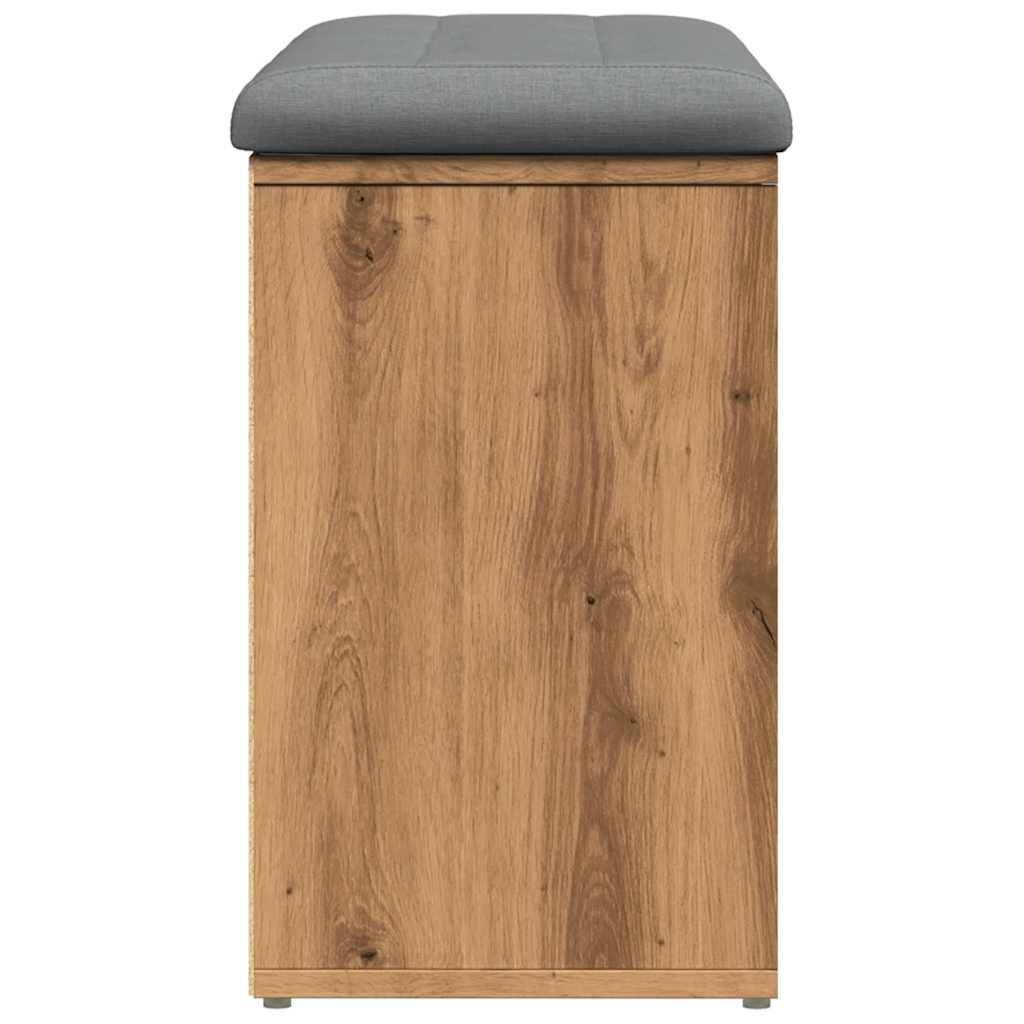Πάγκος παπουτσιών vidaXL Artisan Oak 82x32x50 cm Κατασκευασμένο ξύλο