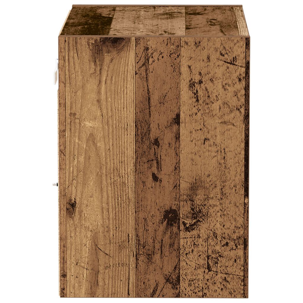 Floating Shelf από παλιό ξύλο 40x28,5x40 εκ. Κατασκευασμένο από MDF