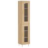vidaXL Μπουφές Sonoma δρυς 34,5 x 34 x 180 εκ. από Επεξεργασμένο Ξύλο
