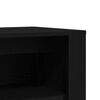 vidaXL Παγκάκι Παπουτσιών Μαύρο Δρυς 100x35x45 εκ. από Τεχνητό Ξύλο