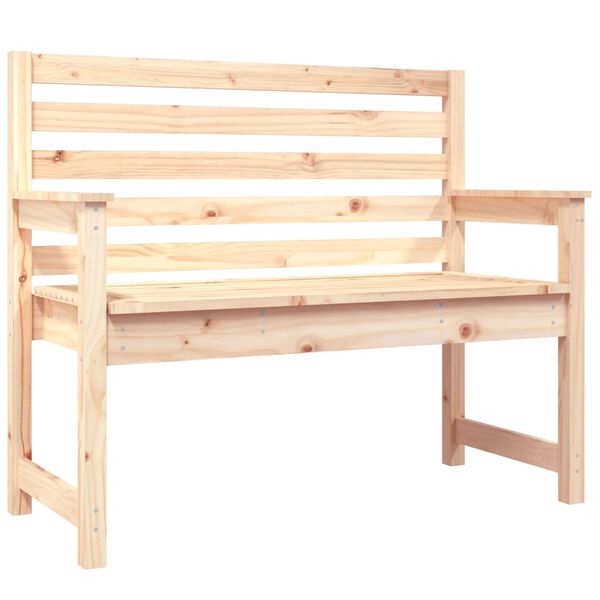 vidaXL Παγκάκι Κήπου 109 x 48 x 91,5 εκ. από Μασίφ Ξύλο Πεύκου