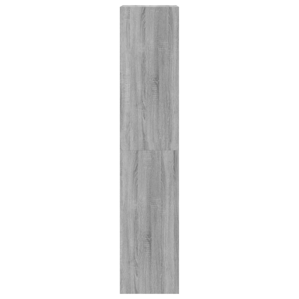 vidaXL Παπουτσοθήκη με 4 Ανακλ. Συρτάρια Γκρι Sonoma 60x42x204 εκ.