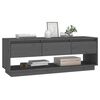 vidaXL Έπιπλο Τηλεόρασης Γκρι 110,5x34x40 εκ. από Μασίφ Ξύλο Πεύκου