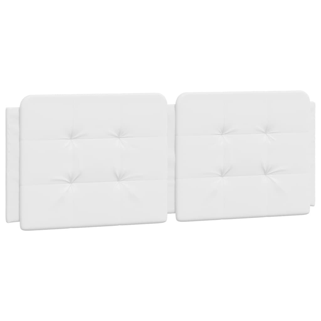 vidaXL Πλαίσιο Κρεβατιού με LED Λευκό 120x200 εκ. Συνθετικό Δέρμα