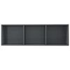 vidaXL Βιβλιοθήκη/Έπιπλο TV Γυαλιστερό Γκρι 36x30x114 εκ. Επεξ. Ξύλο