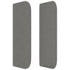 vidaXL Κεφαλάρι με Πτερύγια Σκούρο Γκρι 183x16x78/88 εκ. Υφασμάτινο