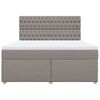 vidaXL &Kappa;&rho;&epsilon;&beta;ά&tau;&iota; Boxspring &mu;&epsilon; &Sigma;&tau;&rho;ώ&mu;&alpha; Taupe 180x200 &epsilon;&kappa;. &Upsilon;&phi;&alpha;&sigma;&mu;ά&tau;&iota;&nu;&omicron;