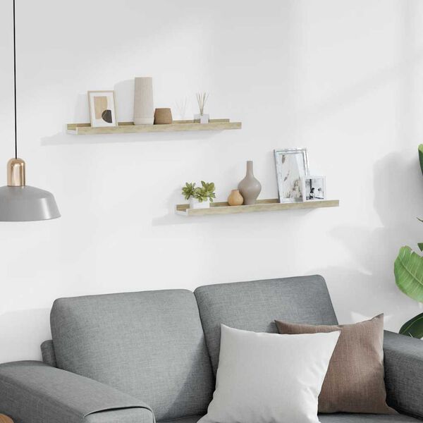 vidaXL &Rho;ά&phi;&iota;&alpha; &Tau;&omicron;ί&chi;&omicron;&upsilon; 2 &tau;&epsilon;&mu;. &Lambda;&epsilon;&upsilon;&kappa;ό &kappa;&alpha;&iota; Sonoma &Delta;&rho;&upsilon;&sigmaf; 60 x 9 x 3 &epsilon;&kappa;.