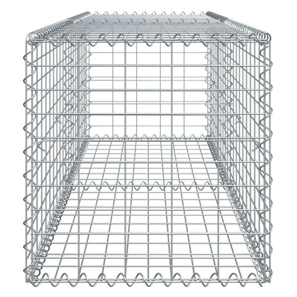 vidaXL Συρματοκιβώτιο με Κάλυμμα 200x50x50 εκ. από Γαλβανισμένο Χάλυβα