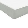 vidaXL Κρεβάτι Boxspring με Στρώμα Ανοιχτό Γκρι 140x210 εκ. Βελούδινο