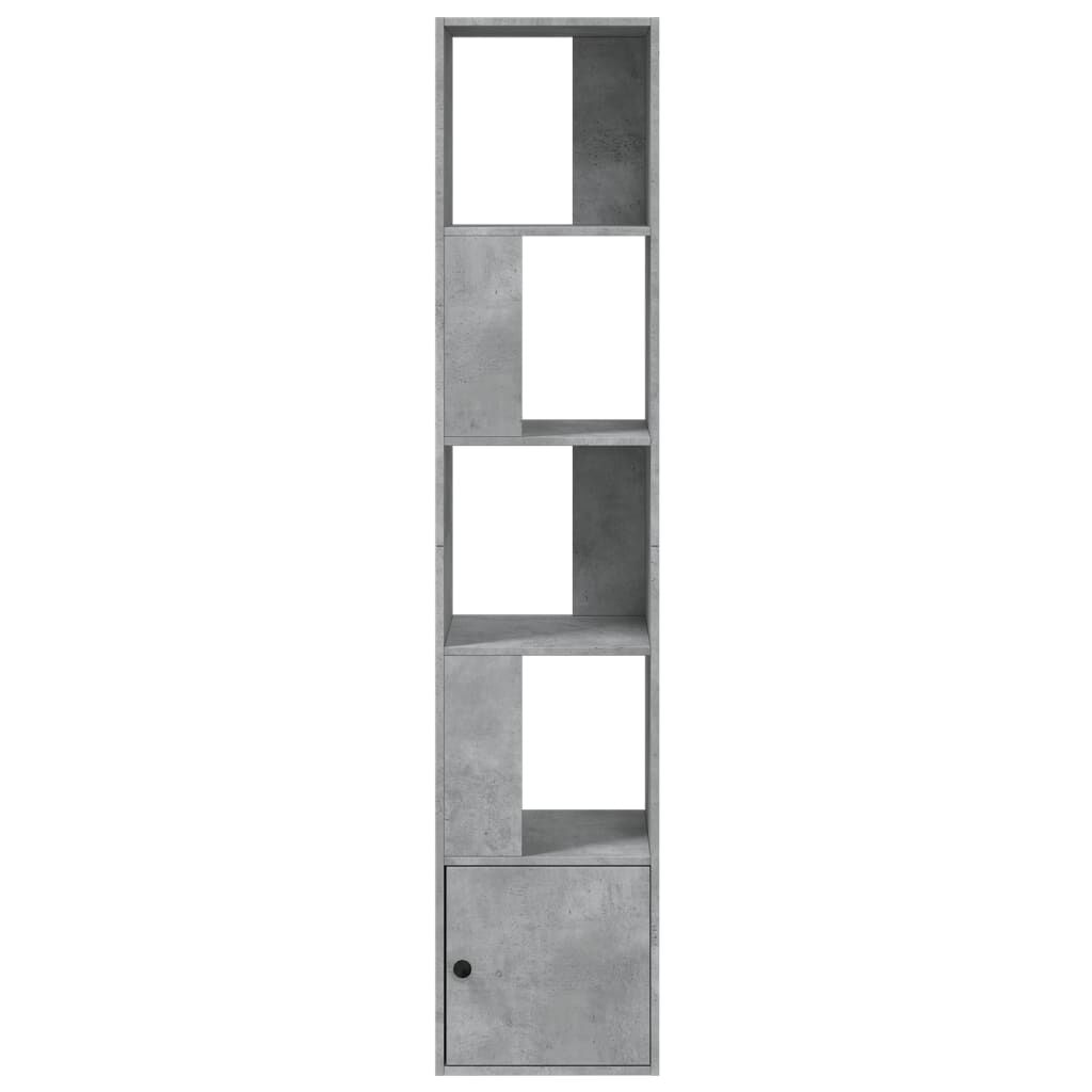 vidaXL Βιβλιοθήκη Γκρι Σκυροδέματος 40x36x189 εκ. Επεξεργ. Ξύλο