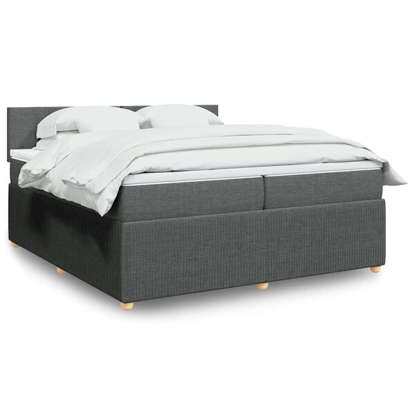 vidaXL &Kappa;&rho;&epsilon;&beta;ά&tau;&iota; Boxspring &mu;&epsilon; &Sigma;&tau;&rho;ώ&mu;&alpha; &Sigma;&kappa;&omicron;ύ&rho;&omicron; &Gamma;&kappa;&rho;&iota; 200x200 &epsilon;&kappa;. &Upsilon;&phi;&alpha;&sigma;&mu;ά&tau;&iota;&nu;&omicron;