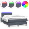vidaXL &Kappa;&rho;&epsilon;&beta;ά&tau;&iota; Boxspring &mu;&epsilon; &Sigma;&tau;&rho;ώ&mu;&alpha; & LED &Sigma;&kappa;&omicron;ύ&rho;&omicron; &Gamma;&kappa;&rho;&iota; 120x210 &epsilon;&kappa;. &Beta;&epsilon;&lambda;&omicron;ύ&delta;&iota;&nu;&omicron;