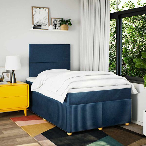 vidaXL &Kappa;&rho;&epsilon;&beta;ά&tau;&iota; Boxspring &mu;&epsilon; &Sigma;&tau;&rho;ώ&mu;&alpha; &Mu;&pi;&lambda;&epsilon; 120x200 &epsilon;&kappa;. &Upsilon;&phi;&alpha;&sigma;&mu;ά&tau;&iota;&nu;&omicron;
