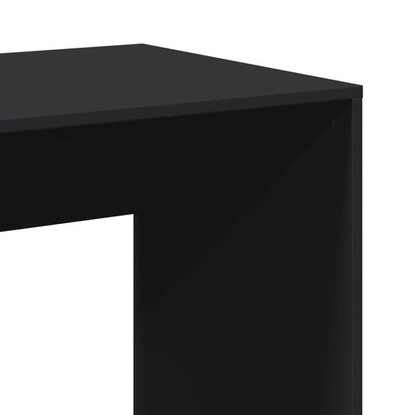 vidaXL Τραπέζι Μπαρ Μαύρο 51x50x103,5 εκ. Επεξ. Ξύλο