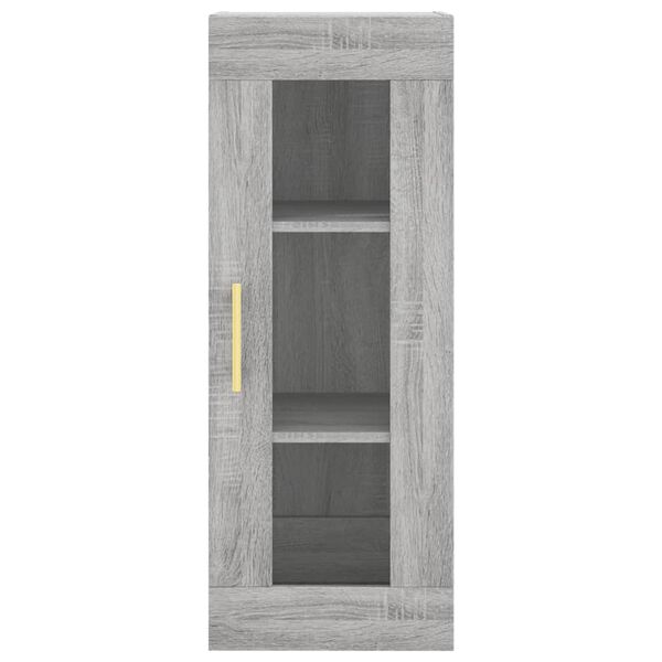 vidaXL Μπουφές Sonoma Γκρι 34,5 x 34 x 180 εκ. από Επεξεργασμένο Ξύλο