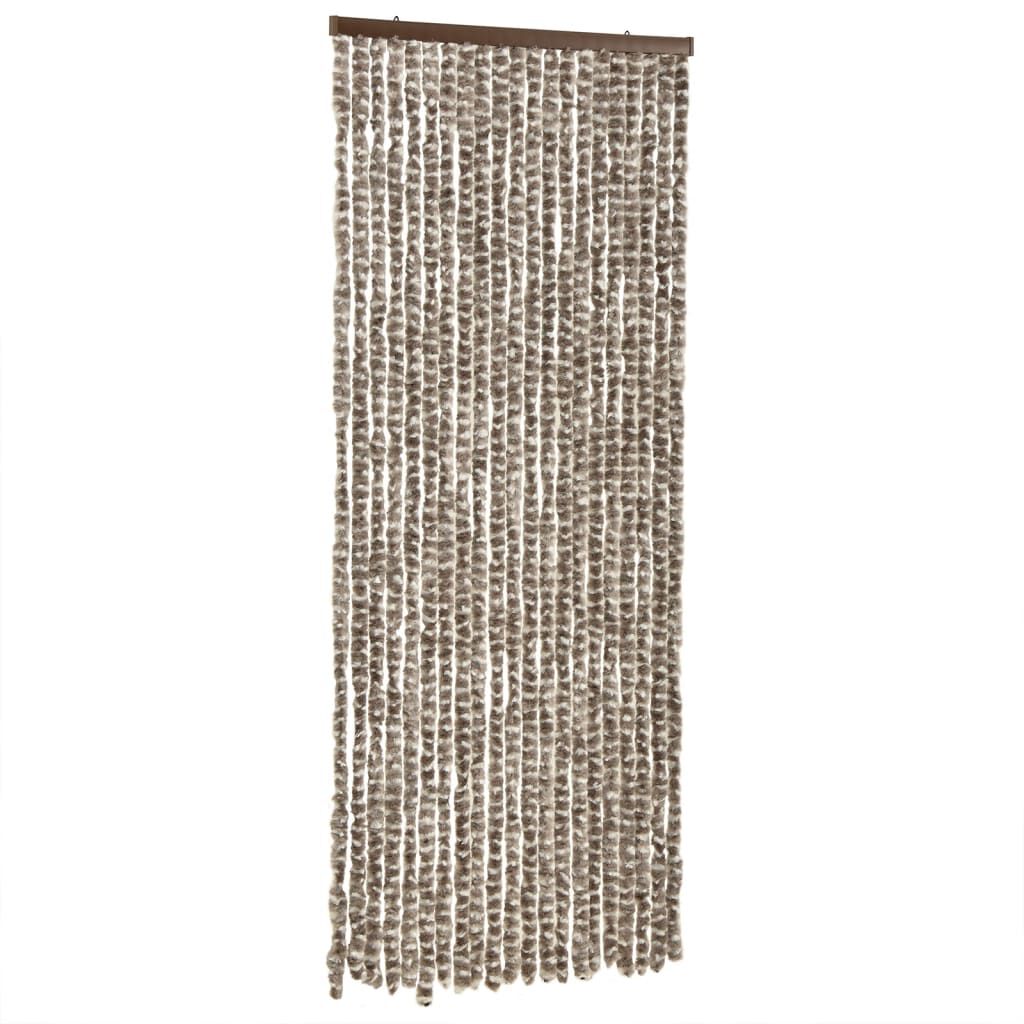 vidaXL Σήτα Εντόμων Taupe / Λευκό 56 x 200 εκ. από Σενίλ