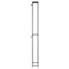 vidaXL Ραφιέρα Κρασιών 57 Μπουκ. Μαύρη 34x18x200 εκ. Σφυρήλατο Σίδερο