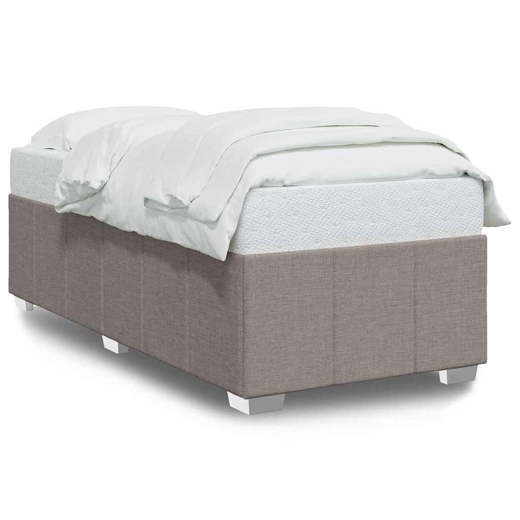 vidaXL Σκελετός Κρεβατιού Χωρίς Στρώμα Taupe 100 x 200 εκ. Υφασμάτινο