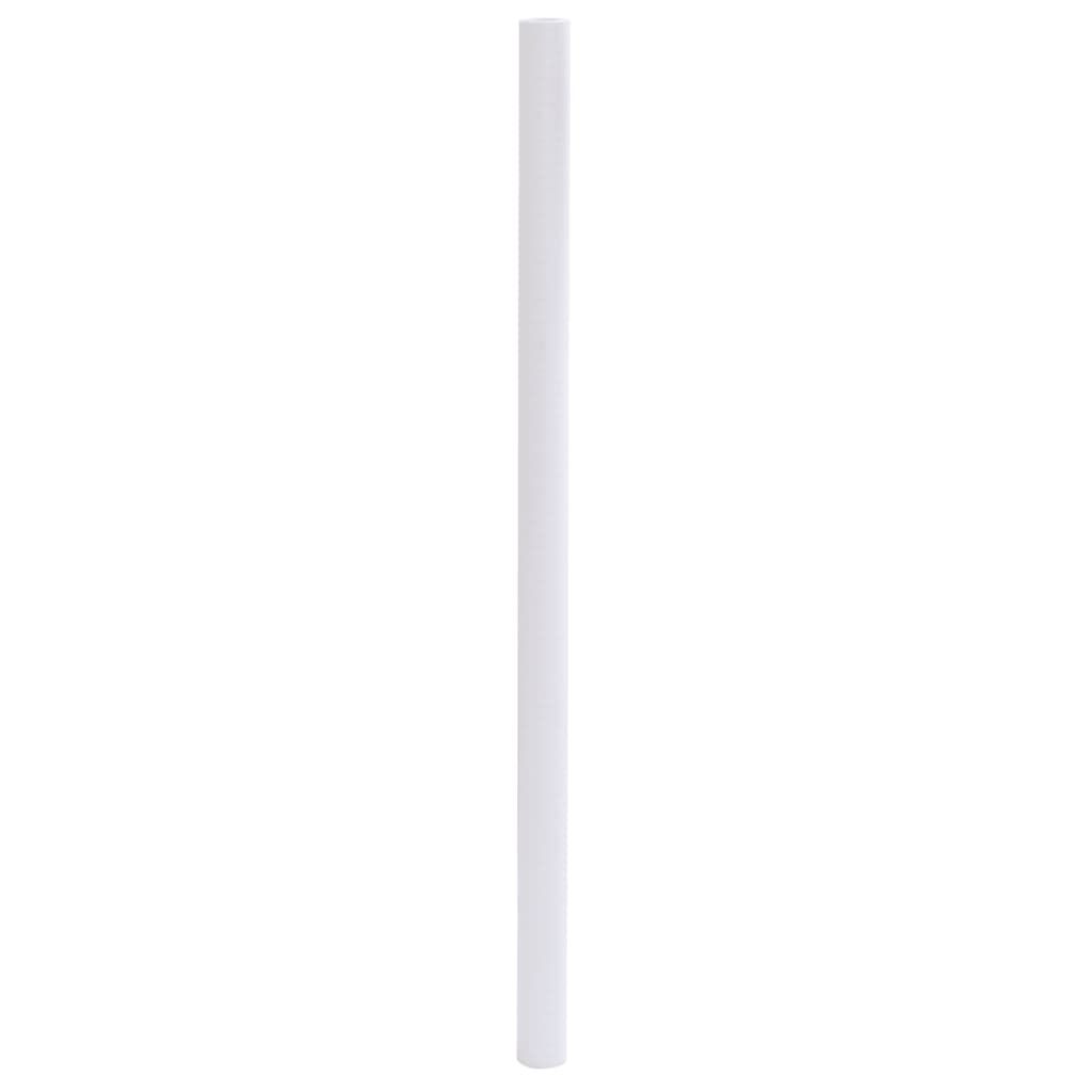 vidaXL Μεμβράνη Παραθύρου Ματ Λευκό 45x1000 εκ. από PVC