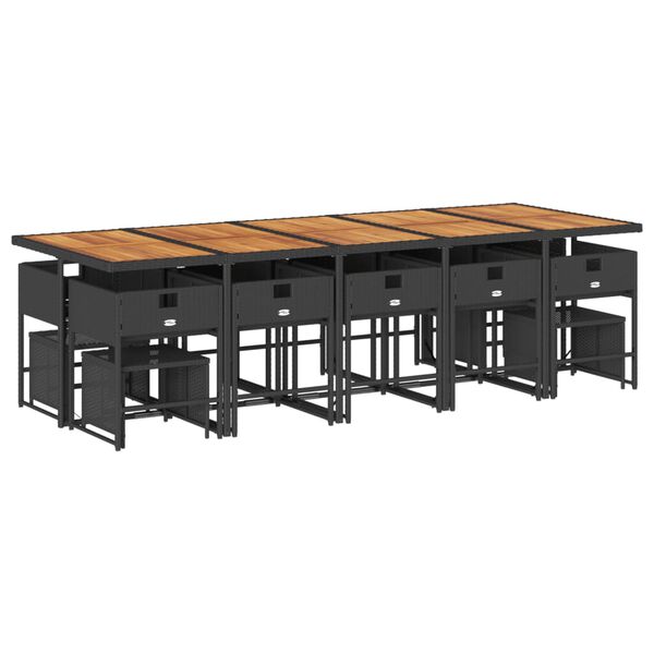 vidaXL &Sigma;&epsilon;&tau; &Tau;&rho;&alpha;&pi;&epsilon;&zeta;&alpha;&rho;ί&alpha;&sigmaf; &Kappa;ή&pi;&omicron;&upsilon; 15 &tau;&epsilon;&mu; &Mu;&alpha;ύ&rho;&omicron; &alpha;&pi;ό &Sigma;&upsilon;&nu;&theta;. &Rho;&alpha;&tau;ά&nu; &mu;&epsilon; &Mu;&alpha;&xi;&iota;&lambda;ά&rho;&iota;&alpha;