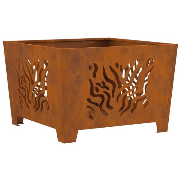 vidaXL Φωτιά Καφέ 60 x 60 x 40 cm Ατσάλι σκληρυθέν στον αέρα
